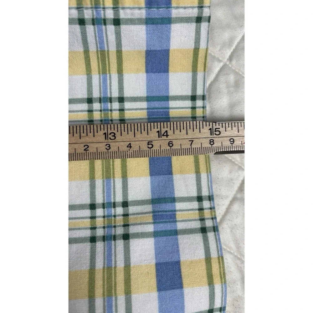 Waverly‎ Window Valances Blue Yellow Plaid 73